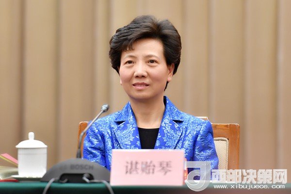 全國(guó)人大代表、貴州省委副書記、省長(zhǎng)諶貽琴發(fā)言
