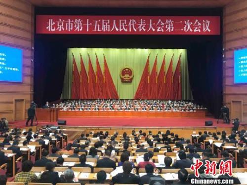 北京市十五屆人大二次會(huì)議14日開幕。北京市長陳吉寧向大會(huì)作政府工作報(bào)告。　尹力 攝