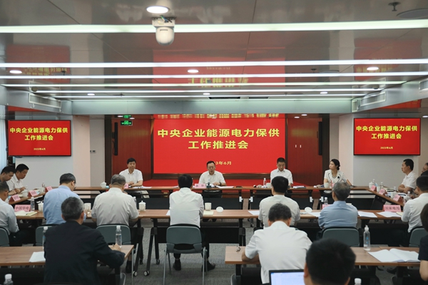 國務(wù)院國資委召開中央企業(yè)能源電力保供工作推進會。 來源：國務(wù)院國資委